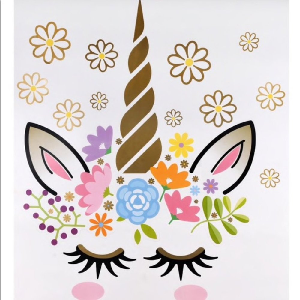 NWT Removable Unicorn Wall Sticker Decal